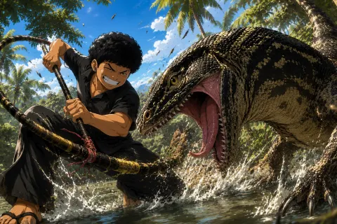 Viral! "Godzilla" Nyasar, Bagus Pratama dkk Sukses Jadi Pahlawan Dadakan di Politeknik NSC Surabaya
