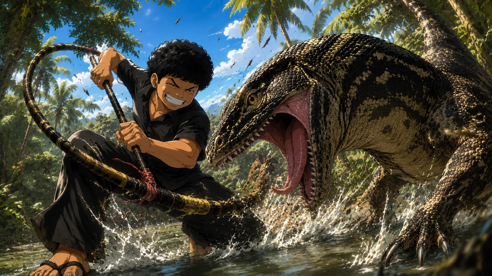 Viral! "Godzilla" Nyasar, Bagus Pratama dkk Sukses Jadi Pahlawan Dadakan di Politeknik NSC Surabaya